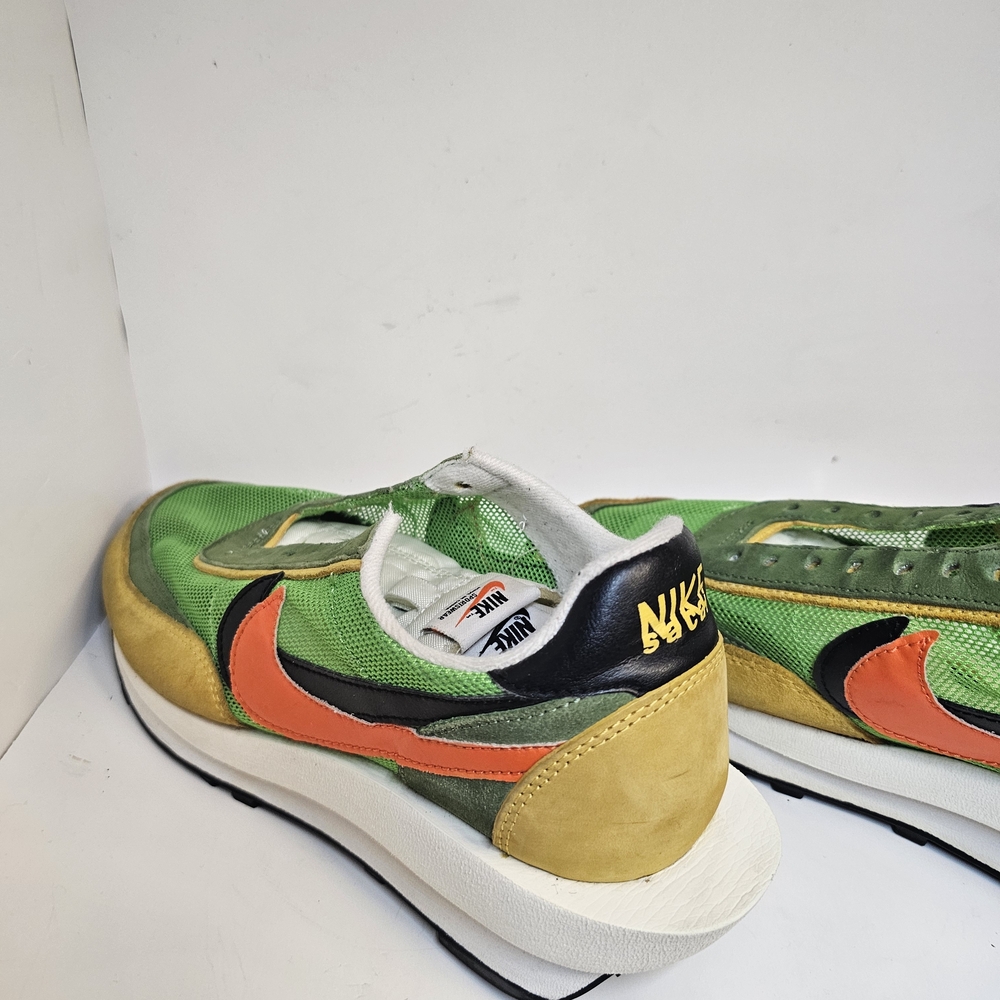 Nike Green and Orange Sneakers Waffle